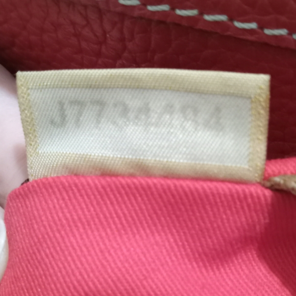 Dooney & Bourke | Lexington Red Pebble Grain Leather Tote Purse Handbag - Picture 15 of 16